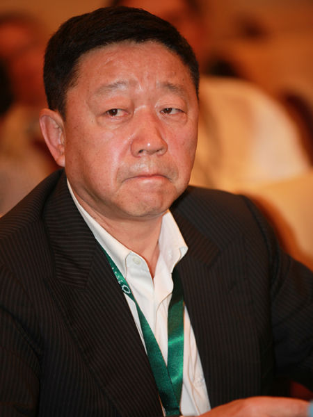 “2014绿公司年会”于4月20日-22日在广西南宁举行。上图为海丰国际控股有限公司董事局主席兼执行董事长杨绍鹏。(图片来源：新浪财经 梁斌 摄)