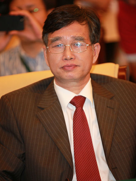 “2014绿公司年会”于4月20日-22日在广西南宁举行。上图为广西壮族自治区住房和城乡建设厅厅长严世明。(图片来源：新浪财经 梁斌 摄)